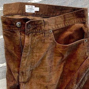 J. Crew mens corduroy brown 33 x 32